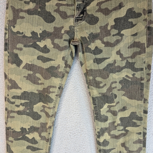 Hudson Crop Krista Womens Sz 27 Camo Super Skinny Stretch Low Rise Jeans - Picture 3 of 14